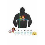 Fashion, accesorii si bijuterii - Barbati - Imbracaminte - Hanorace barbati - Hanorac Barbati Dora Exploratoarea Franklin Explorer Maimuta, negru, marime 3XL - Infinity.ro