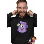 Fashion, accesorii si bijuterii - Barbati - Imbracaminte - Hanorace barbati - Hanorac Barbati Dora Explorer Ghiozdan Harta Actiune, negru, marime M - Infinity.ro