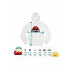 Fashion, accesorii si bijuterii - Barbati - Imbracaminte - Hanorace barbati - Hanorac Barbati South Park Jurassic Dinozauri T-Rex, alb, marime M - Infinity.ro