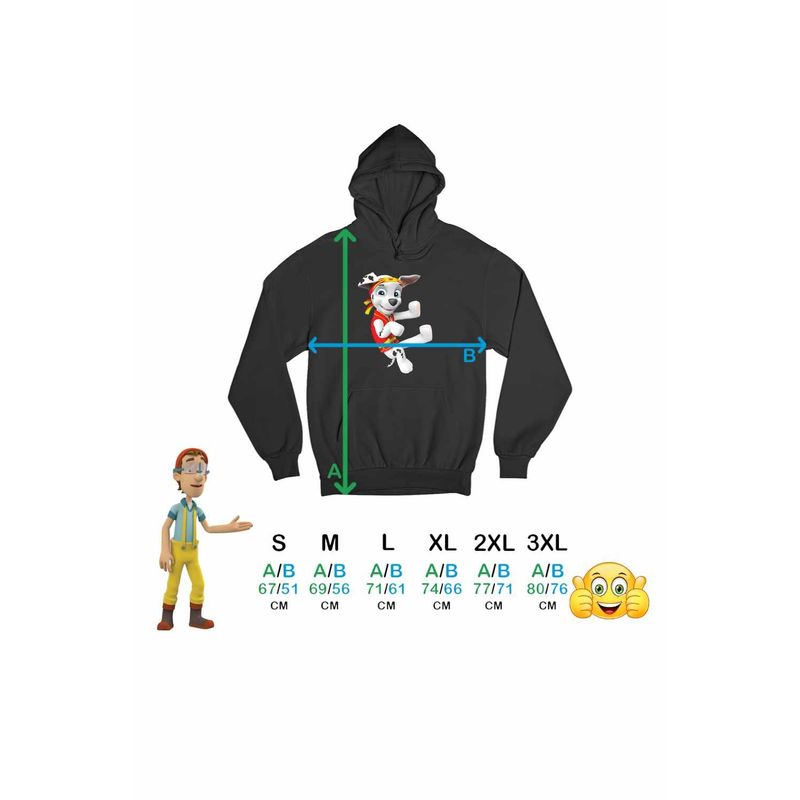 Fashion, accesorii si bijuterii - Barbati - Imbracaminte - Hanorace barbati - Hanorac Barbati Paw Patrol Marshall Karate Kung Fu Arte Martiale, negru, marime 3XL - Infinity.ro