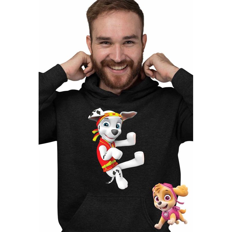 Fashion, accesorii si bijuterii - Barbati - Imbracaminte - Hanorace barbati - Hanorac Barbati Paw Patrol Marshall Karate Kung Fu Arte Martiale, negru, marime 3XL - Infinity.ro