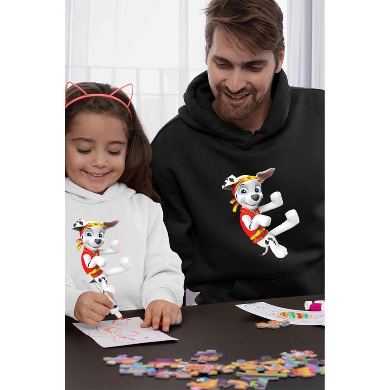 Fashion, accesorii si bijuterii - Barbati - Imbracaminte - Hanorace barbati - Hanorac Barbati Paw Patrol Marshall Karate Kung Fu Arte Martiale, negru, marime 3XL - Infinity.ro