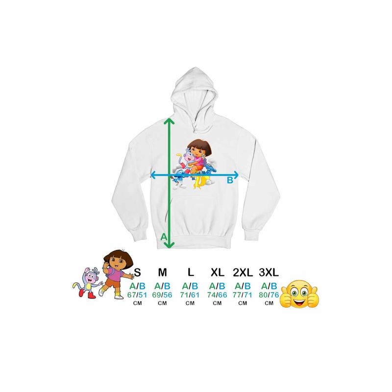 Fashion, accesorii si bijuterii - Barbati - Imbracaminte - Hanorace barbati - Hanorac Barbati Dora Strumfii Bucatarul Rusinosul Hotomanul, alb, marime S - Infinity.ro