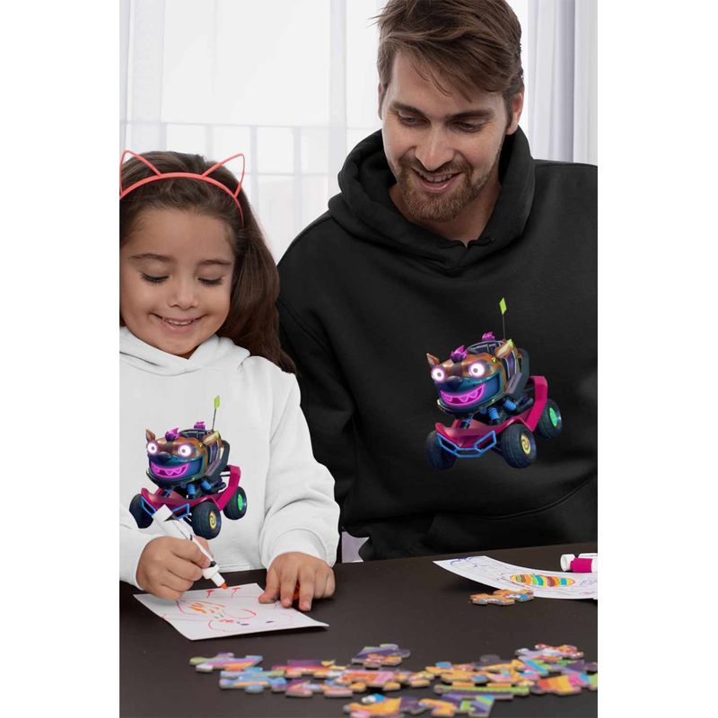 Fashion, accesorii si bijuterii - Barbati - Imbracaminte - Hanorace barbati - Hanorac Barbati Batwheels Jestah Batroti ATV Hiena Harley Quinn, negru, marime XL - Infinity.ro