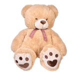 Jucarii, Copii si Bebe - Jucarii si jocuri - Jucarii de plus - Ursulet De Plus Cu Papion Pentru Copii, Maro, 80-100 cm - Infinity.ro