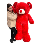 Jucarii, Copii si Bebe - Jucarii si jocuri - Jucarii de plus - Ursulet De Plus Gigant 140-160 CM rosu - Infinity.ro