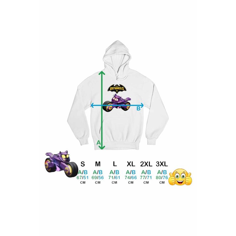 Fashion, accesorii si bijuterii - Barbati - Imbracaminte - Hanorace barbati - Hanorac Barbati Batwheels Bibi Batgirl Cycle Motocicleta Batman, alb, marime M - Infinity.ro