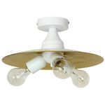Casa si Gradina - Corpuri si surse de iluminat - Plafoniere, aplice si spoturi - Plafoniera Tripper KL6474, 3xE27, alba+aurie, IP20, Klausen - Infinity.ro
