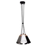 Casa si Gradina - Corpuri si surse de iluminat - Lustre si pendule - Pendul Sweden KL6521, 3xE27, negru+gri, IP20, Klausen - Infinity.ro