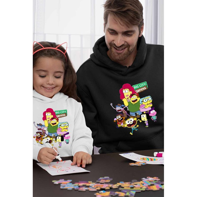 Fashion, accesorii si bijuterii - Barbati - Imbracaminte - Hanorace barbati - Hanorac Barbati Familia Green la Oras Fermieri, negru, marime M - Infinity.ro