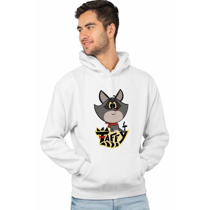 Fashion, accesorii si bijuterii - Barbati - Imbracaminte - Hanorace barbati - Hanorac Barbati Taffy Raton, alb, marime M - Infinity.ro