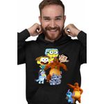 Fashion, accesorii si bijuterii - Barbati - Imbracaminte - Hanorace barbati - Hanorac Barbati Familia Green Mr Bean Grizzy Lemingii Bluey Ursu Bunica, negru, marime L - Infinity.ro
