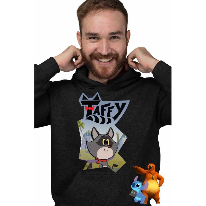 Fashion, accesorii si bijuterii - Barbati - Imbracaminte - Hanorace barbati - Hanorac Barbati Ratonul Taffy Castel, negru, marime L - Infinity.ro