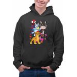 Fashion, accesorii si bijuterii - Barbati - Imbracaminte - Hanorace barbati - Hanorac Barbati Taffy Paienjenel Bluey Garda Felina Kion Catelusi Constructori, negru, marime XL - Infinity.ro