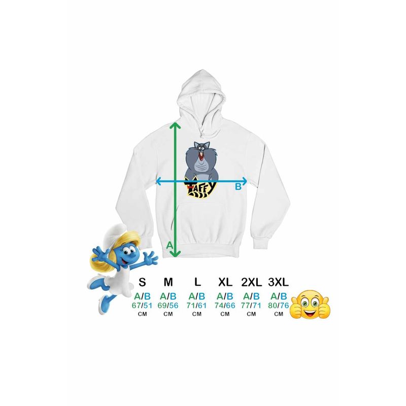 Fashion, accesorii si bijuterii - Barbati - Imbracaminte - Hanorace barbati - Hanorac Barbati Taffy Mash Cartoon, alb, marime 3XL - Infinity.ro