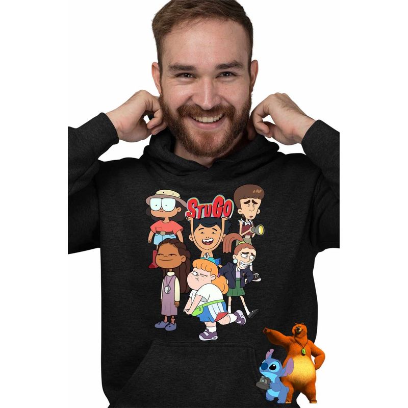 Fashion, accesorii si bijuterii - Barbati - Imbracaminte - Hanorace barbati - Hanorac Barbati StuGo Toata Gasca de Studenti Elevi, negru, marime XL - Infinity.ro