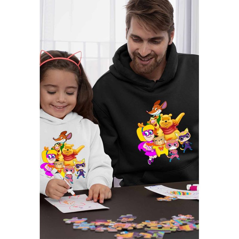 Fashion, accesorii si bijuterii - Barbati - Imbracaminte - Hanorace barbati - Hanorac Barbati Hamster Gretel Geronimo Winnie Super Pisicute, negru, marime 2XL - Infinity.ro