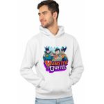 Fashion, accesorii si bijuterii - Barbati - Imbracaminte - Hanorace barbati - Hanorac Barbati Kevin Grant Gomez Hamster Gretel, alb, marime 2XL - Infinity.ro