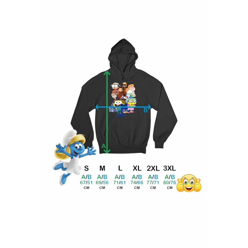 Fashion, accesorii si bijuterii - Barbati - Imbracaminte - Hanorace barbati - Hanorac Barbati StuGo Tung Sahur Lemingi Bunica Green Maimuta George Eroi Pijama, negru, marime S - Infinity.ro