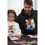 Fashion, accesorii si bijuterii - Barbati - Imbracaminte - Hanorace barbati - Hanorac Barbati StuGo Tung Sahur Lemingi Bunica Green Maimuta George Eroi Pijama, negru, marime S - Infinity.ro