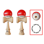 Jucarii, Copii si Bebe - Jucarii si jocuri - Jucarii & jocuri educative - Jucarii interactive - Kendama Krom USA rosie, 18,5 cm, base cup, cupe mari si set ata cadou - Infinity.ro