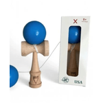 Jucarii, Copii si Bebe - Jucarii si jocuri - Jucarii & jocuri educative - Jucarii interactive - Kendama Krom albastru plus ata de rezerva, jucarie interactiva profesionala, 18 cm - Infinity.ro