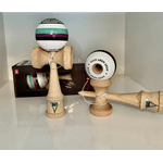 Jucarii, Copii si Bebe - Jucarii si jocuri - Jucarii & jocuri educative - Jucarii interactive - Kendama interactiva Krom, 18 cm, lemn, set cu ata de rezerva - Infinity.ro