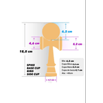 Jucarii, Copii si Bebe - Jucarii si jocuri - Jucarii & jocuri educative - Jucarii interactive - Kendama Krom USA verde, 18,5 cm, base cup, cupe mari si set ata cadou - Infinity.ro