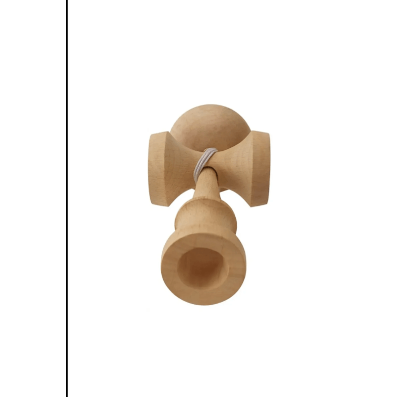 Jucarii, Copii si Bebe - Jucarii si jocuri - Jucarii & jocuri educative - Jucarii interactive - Kendama Krom USA galbena, 18,5 cm, base cup, cupe mari si set ata cadou - Infinity.ro