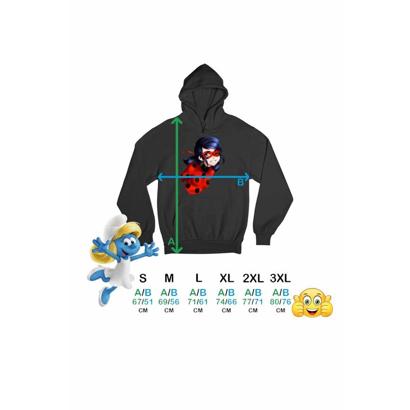 Fashion, accesorii si bijuterii - Barbati - Imbracaminte - Hanorace barbati - Hanorac Barbati Miraculos Buburuza Marinette Ladybug Miraculous, negru, marime XL - Infinity.ro