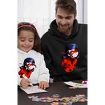 Fashion, accesorii si bijuterii - Barbati - Imbracaminte - Hanorace barbati - Hanorac Barbati Miraculos Buburuza Marinette Ladybug Miraculous, negru, marime XL - Infinity.ro