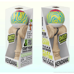 Jucarii, Copii si Bebe - Jucarii si jocuri - Jucarii & jocuri educative - Jucarii interactive - Kendama profesionala Sweets Prime Grain Split 2.0 laser tag, multicolor, cupe mari, 18,5 cm si o ata de rezerva - Infinity.ro