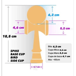 Jucarii, Copii si Bebe - Jucarii si jocuri - Jucarii & jocuri educative - Jucarii interactive - Kendama Europe Tensei Sumaze Twones MC, portocaliu lucios, cupe mari, base cup, 18,5 cm si o ata de rezerva - Infinity.ro