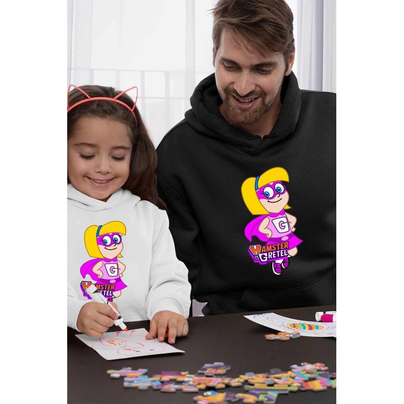 Fashion, accesorii si bijuterii - Barbati - Imbracaminte - Hanorace barbati - Hanorac Barbati Hamster Gretel Super Eroi Gretal, negru, marime 3XL - Infinity.ro