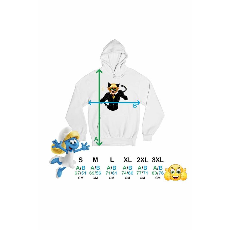 Fashion, accesorii si bijuterii - Barbati - Imbracaminte - Hanorace barbati - Hanorac Barbati Adrian Agreste Miraculos Adrien Motanul Negru Noir, alb, marime L - Infinity.ro