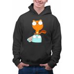 Fashion, accesorii si bijuterii - Barbati - Imbracaminte - Hanorace barbati - Hanorac Barbati Kiff Barry Veverita Iepure, negru, marime 3XL - Infinity.ro