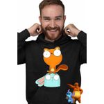 Fashion, accesorii si bijuterii - Barbati - Imbracaminte - Hanorace barbati - Hanorac Barbati Kiff Barry Veverita Iepure, negru, marime 3XL - Infinity.ro