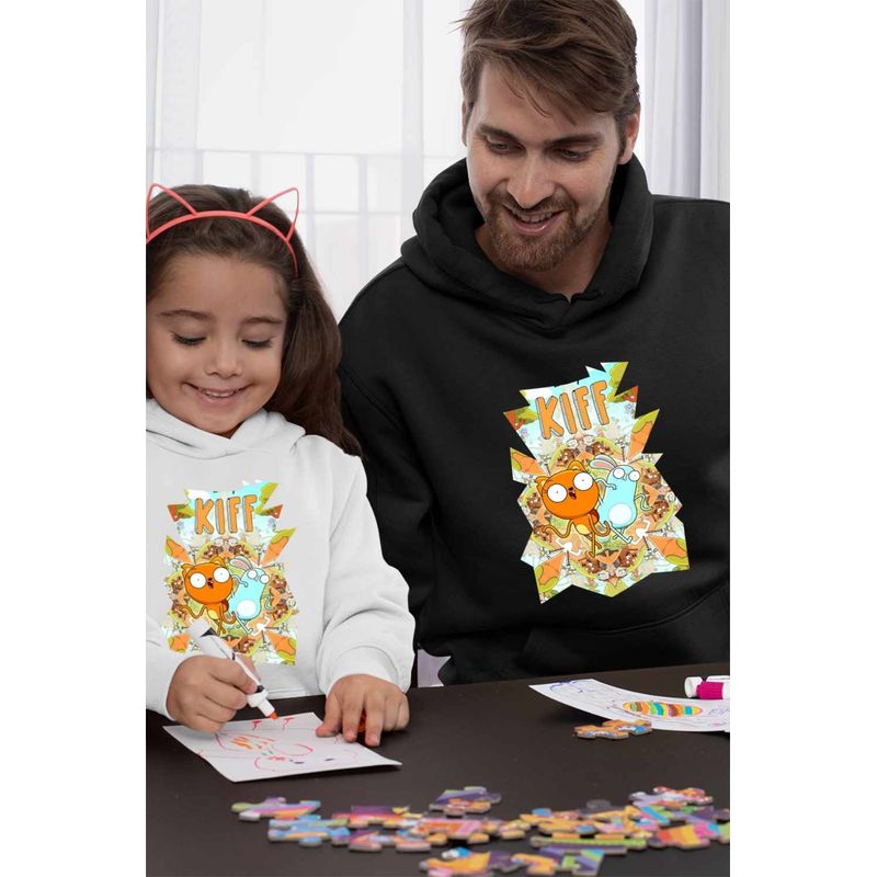 Fashion, accesorii si bijuterii - Barbati - Imbracaminte - Hanorace barbati - Hanorac Barbati Kiff Actiune Veverita, negru, marime L - Infinity.ro
