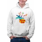 Fashion, accesorii si bijuterii - Barbati - Imbracaminte - Hanorace barbati - Hanorac Barbati Phineas Ferb Candace Surf Vacanta, alb, marime S - Infinity.ro