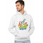 Fashion, accesorii si bijuterii - Barbati - Imbracaminte - Hanorace barbati - Hanorac Barbati SpongeBob Pantaloni Patrati Sponge Bob Gary, alb, marime 2XL - Infinity.ro