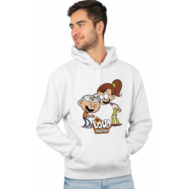 Fashion, accesorii si bijuterii - Barbati - Imbracaminte - Hanorace barbati - Hanorac Barbati Casa Loud Lincoln Luan, alb, marime XL - Infinity.ro