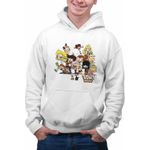 Fashion, accesorii si bijuterii - Barbati - Imbracaminte - Hanorace barbati - Hanorac Barbati Desene Animate Casa Loud, alb, marime 2XL - Infinity.ro