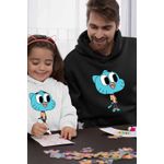 Fashion, accesorii si bijuterii - Barbati - Imbracaminte - Hanorace barbati - Hanorac Barbati Gumball Desene Animate, negru, marime XL - Infinity.ro