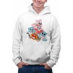 Fashion, accesorii si bijuterii - Barbati - Imbracaminte - Hanorace barbati - Hanorac Barbati Gumball Toata Familia Gumbal, alb, marime XL - Infinity.ro