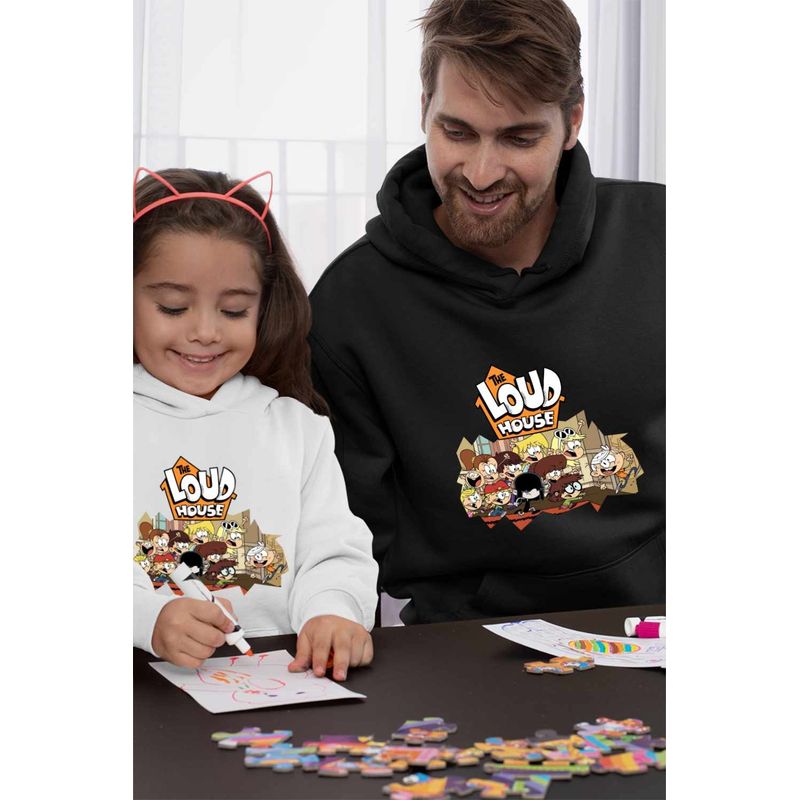 Fashion, accesorii si bijuterii - Barbati - Imbracaminte - Hanorace barbati - Hanorac Barbati Casa Loud Lincoln Fugarit, negru, marime 3XL - Infinity.ro