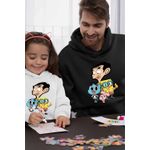 Fashion, accesorii si bijuterii - Barbati - Imbracaminte - Hanorace barbati - Hanorac Barbati Gumball Mr Bean SpongeBob, negru, marime 3XL - Infinity.ro