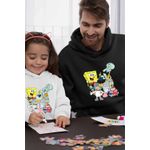 Fashion, accesorii si bijuterii - Barbati - Imbracaminte - Hanorace barbati - Hanorac Barbati SpongeBob Pantaloni Patrati Desene Animate, negru, marime 3XL - Infinity.ro