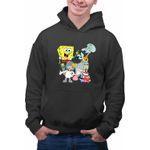 Fashion, accesorii si bijuterii - Barbati - Imbracaminte - Hanorace barbati - Hanorac Barbati SpongeBob Pantaloni Patrati Desene Animate, negru, marime 3XL - Infinity.ro