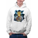Fashion, accesorii si bijuterii - Barbati - Imbracaminte - Hanorace barbati - Hanorac Barbati Craig Dumbrava Cartoon Network, alb, marime 2XL - Infinity.ro