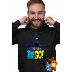 Fashion, accesorii si bijuterii - Barbati - Imbracaminte - Hanorace barbati - Hanorac Barbati Raven Mediteaza Tineri Titani, negru, marime S - Infinity.ro
